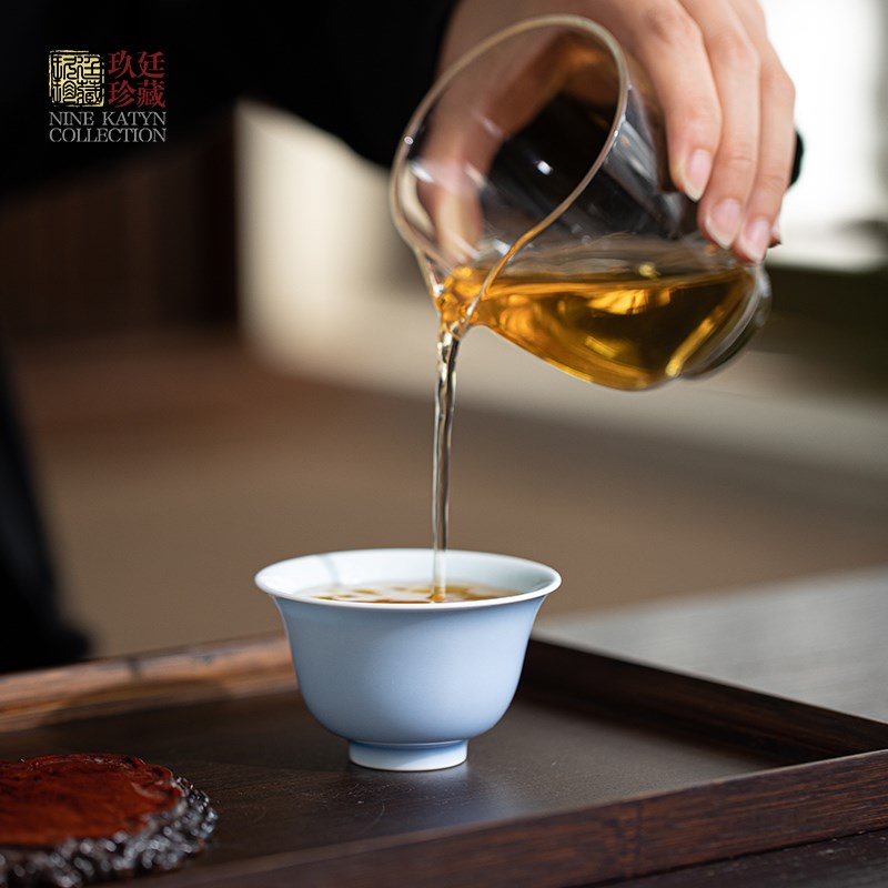 景德镇手工功夫茶具茶杯主人杯单杯陶瓷品茗杯茶盏大号高温瓷杯子
