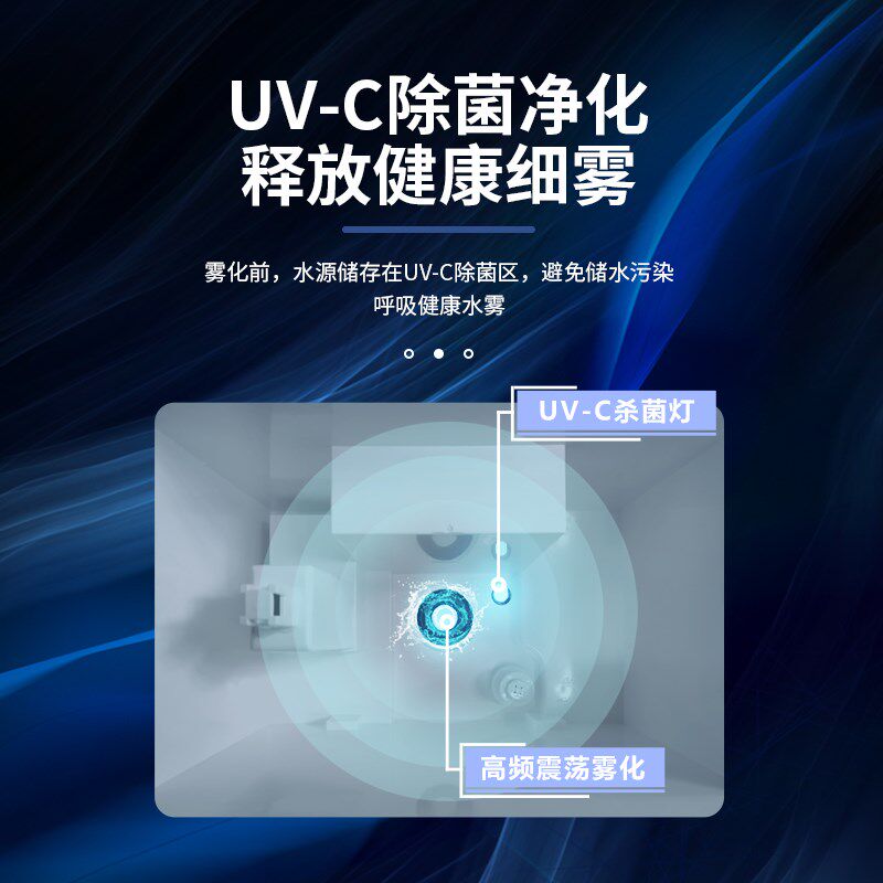 浩奇壁挂式加湿器家用静音大雾量商用型消毒工厂商场学校喷雾化机