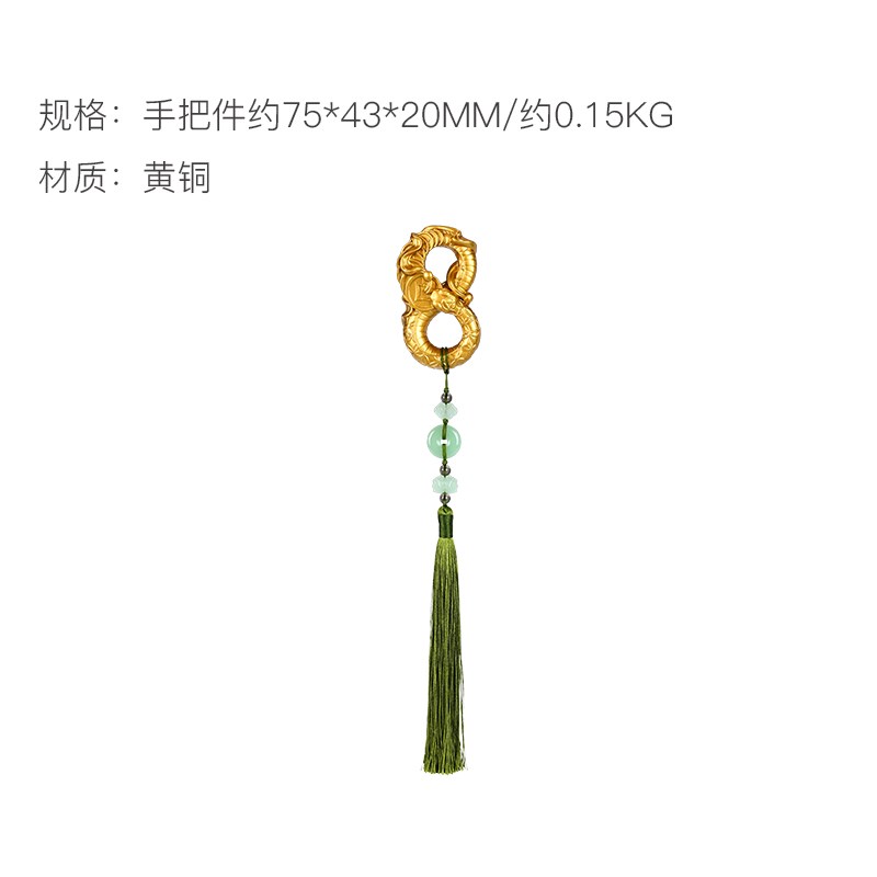 朱炳仁铜 富贵无极手把件招财蛇生肖随手盘玩高档玄学礼物