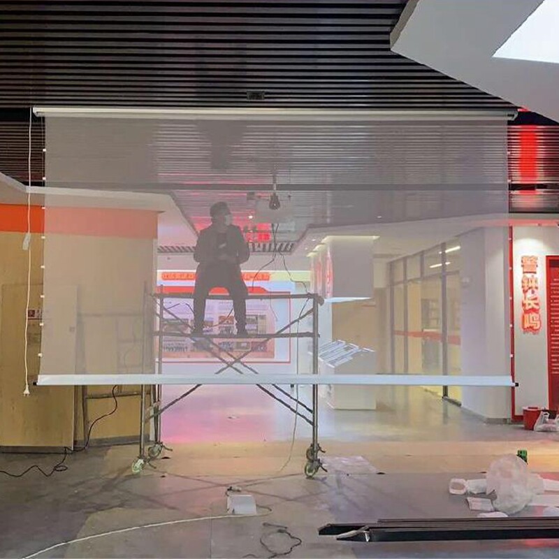 全息舞台剧院纱幕加强定做3D悬浮灯光会展广告UC高清背景用投影布