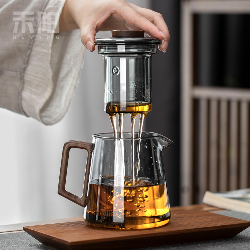 禾阳 玻璃茶壶泡茶家用耐高温茶水分离花茶壶大容量煮茶壶茶具
