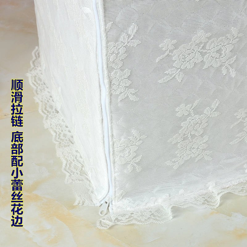 白色保险柜罩防尘罩空调扇罩置物架除湿机防晒盖布床头柜洗衣机套