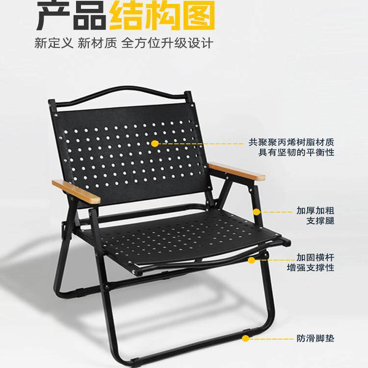 族游人克米特户外折叠椅可携式野餐露营椅子摆摊桌椅套H225H22氧