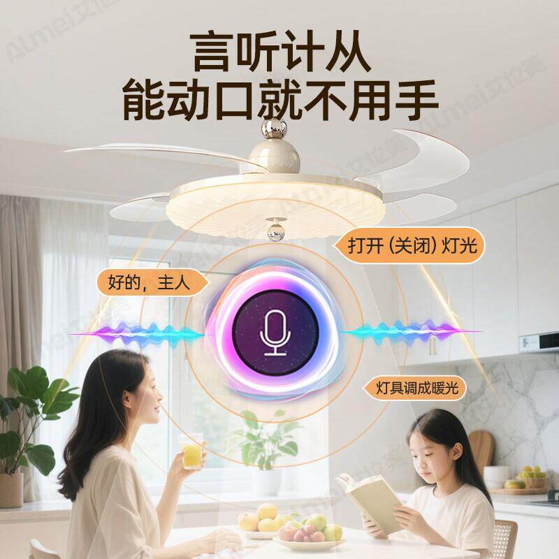 餐厅风厅扇形灯85-069吊扇灯客吊灯家隐灯具电扇吊灯2025用新款一