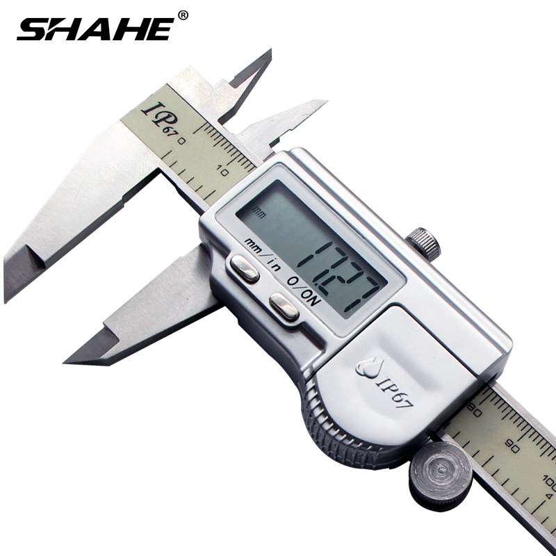 SHAHE三和 IP67防水数显卡尺0-150 0-200 0-300 数显精度游标卡尺