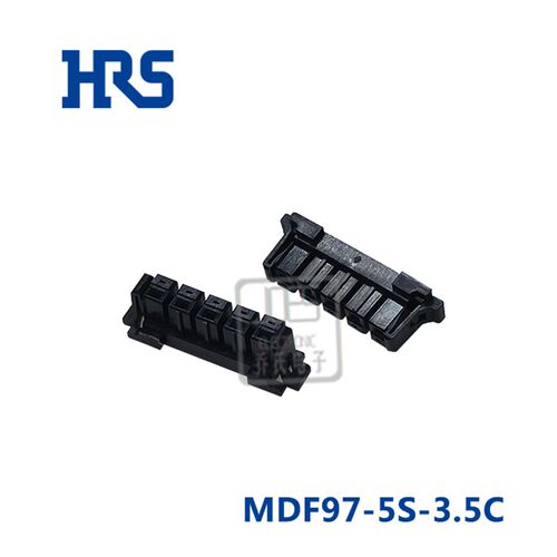 HRS广濑 MDF97-5S-3.5C 矩形连接器黑色5孔胶壳 MDF97-5S-3.5C