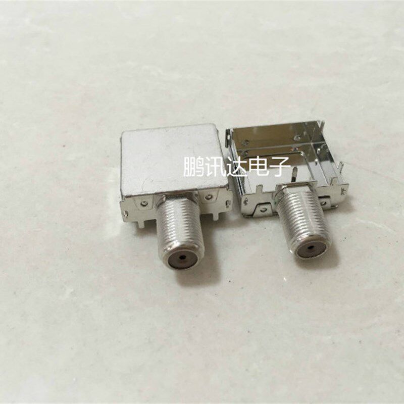 面板英制F母头 F头型连接器 F头母焊接式头 电视机顶盒 天线接头