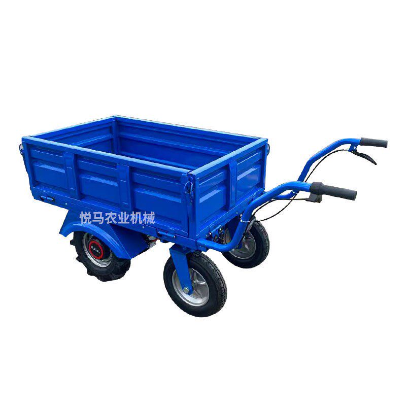 电动鸡公车农用三轮车带斗手推车家用双轮搬运车果园爬坡运输小推