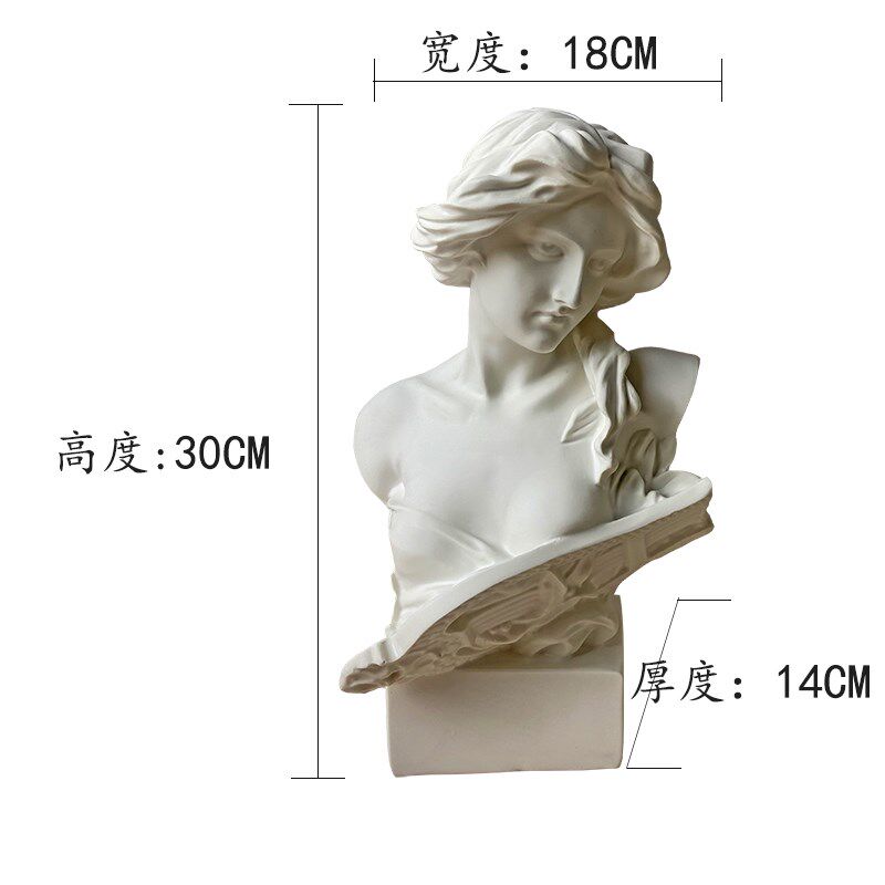 雕塑人物摆件家居客厅装饰品电视柜酒柜艺术品摆设鱼缸装饰可泡水