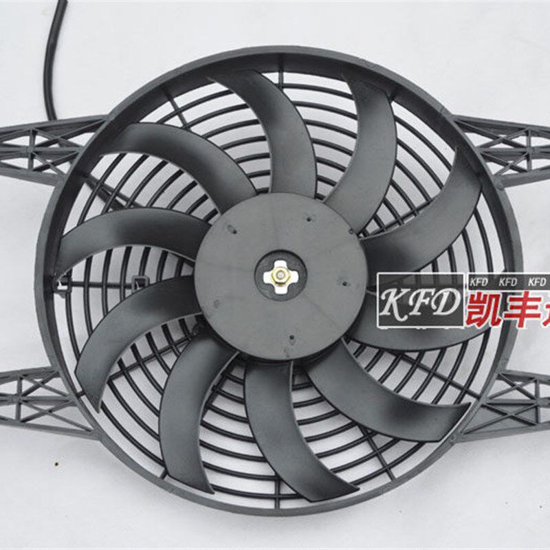汽车空调电子扇12寸80W加装改装水箱冷凝器散热风扇12V24V 高转速
