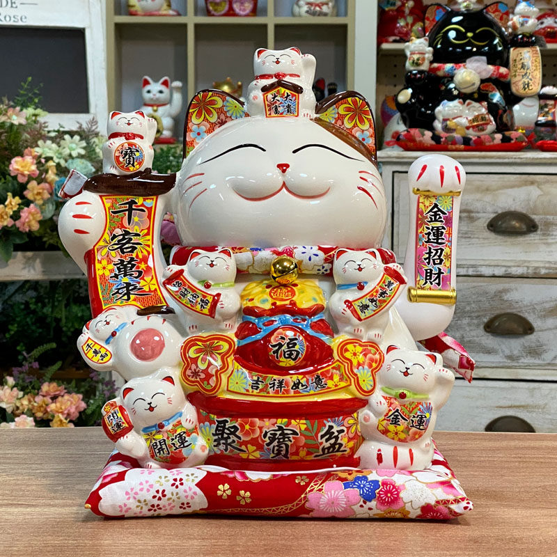 招财猫开业特大号电动摇手家居客厅乔迁礼品收银台装饰做生意摆件
