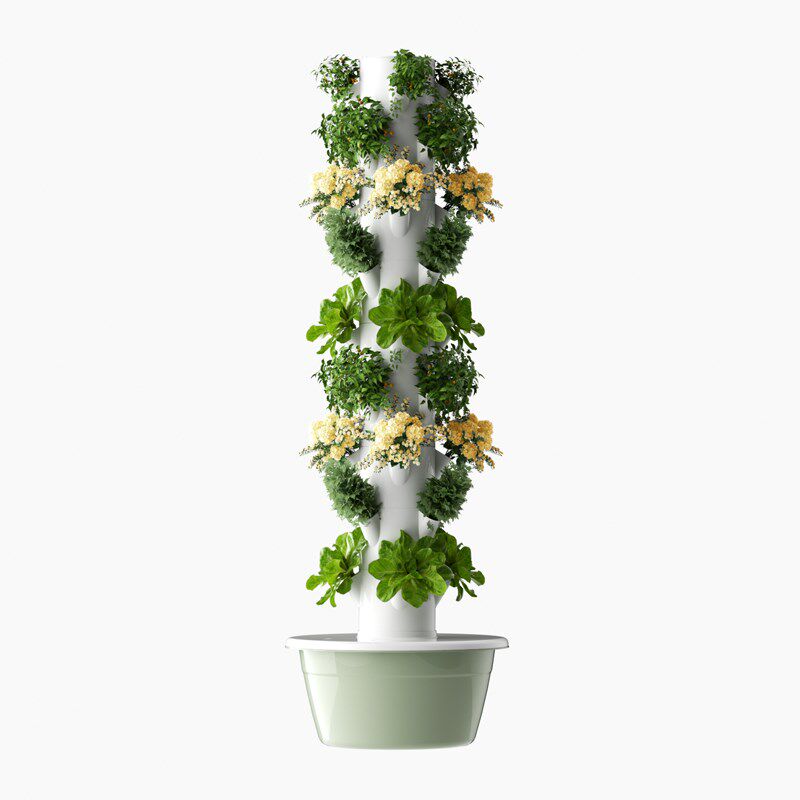 9层36孔阳台种植箱 垂直无土栽培花盆架 智能补光灯种植机
