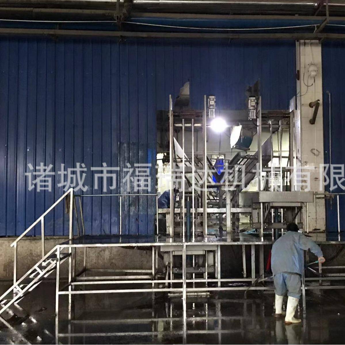 供应可倾斜式鸡笼卸笼机禽笼升降机及Y型滑道家禽屠设备