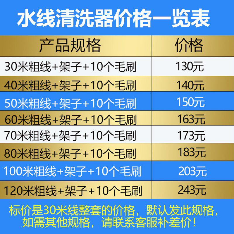 耐尔尼水线清洗器带车架穿线器 鸡鸭鹅水管清理器水线水管疏通器