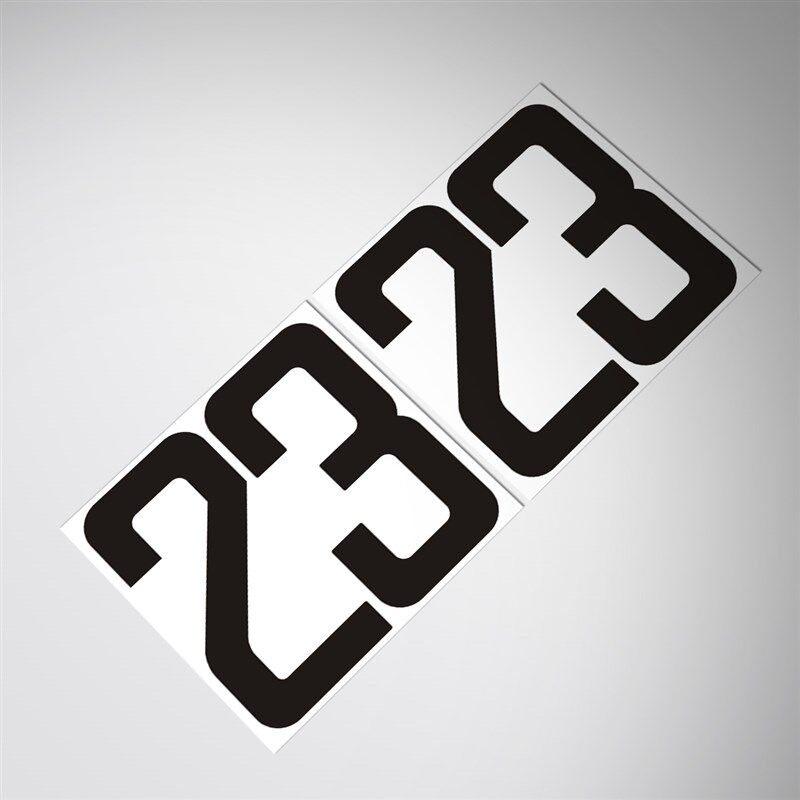 个性幸运数字车门号码贴纸侧门车贴定做车门吉祥数字车贴拉花