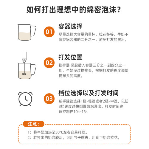 打奶泡器咖啡打泡器家用电动奶泡机充电牛奶搅拌器迷你手持打发器