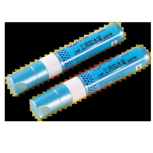 中柏胶水三用变色胶水笔学生DIY手工信封贺卡笔式黏贴胶水胶