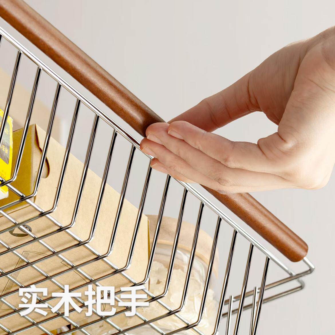 实木微炉纳置物架2027008烤箱架厨房中台古波面收架