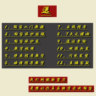 三满陶笛12孔SG陶笛高音G调初学入门送资料专业吹奏乐器包指导