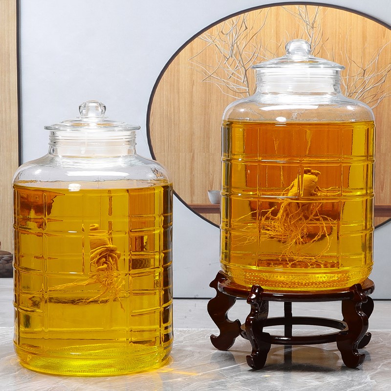 油罐厨房家用大容量玻璃油壶食用油桶花生储油罐容器50斤30装油瓶
