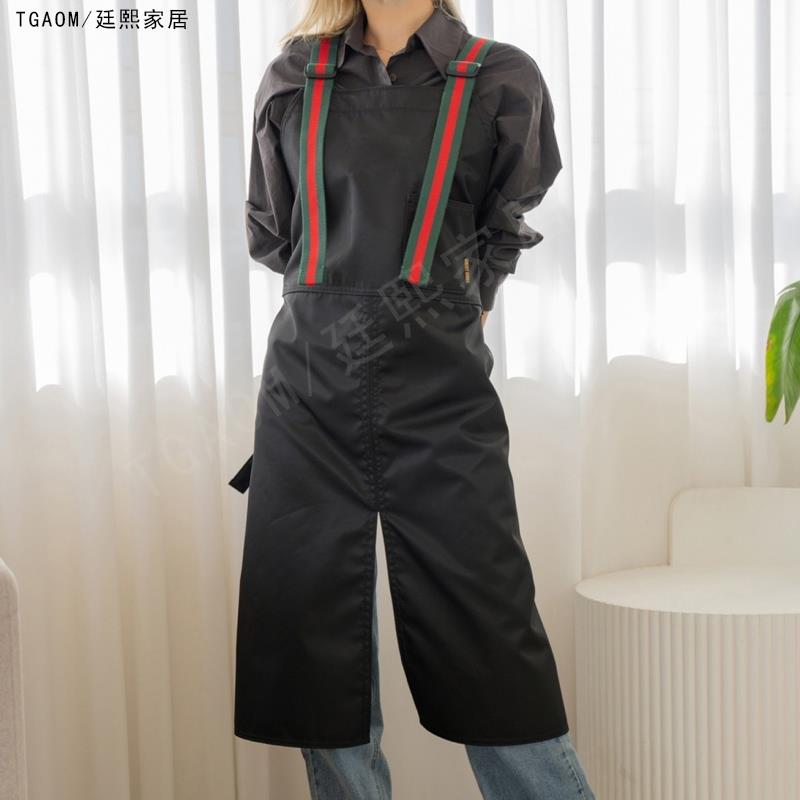 防水围裙夏季薄款咖啡师美发厨房家用餐饮专用工作服定制logo印字