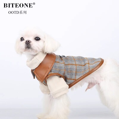BITEONE【栗秋】猫咪狗狗秋冬衣服高领百搭内搭