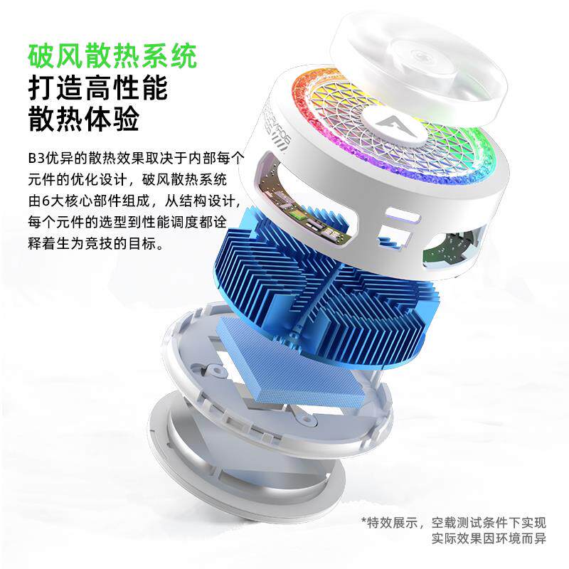 IVA派威3Pro手吃机散热器磁吸背夹Bb3半导体制冷降温神器鸡电P竞