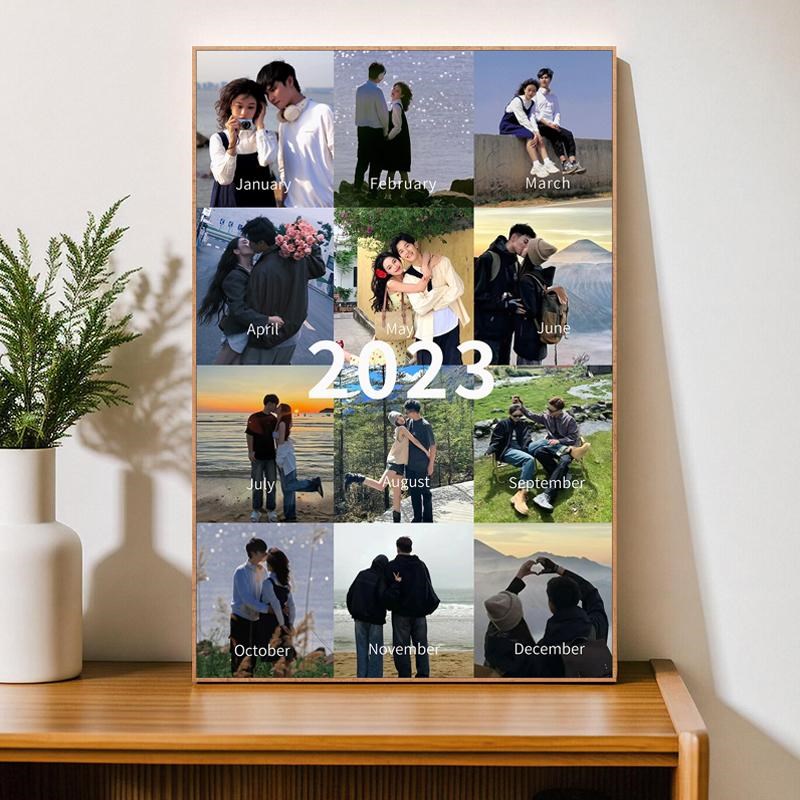 定制情侣挂墙相框摆台多宫格照片婚纱结婚照打印恋爱周年纪念礼物