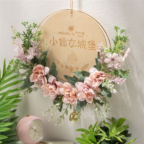 北欧花环壁饰背景墙面装饰客厅卧室门上挂件店铺挂饰创意墙上壁挂