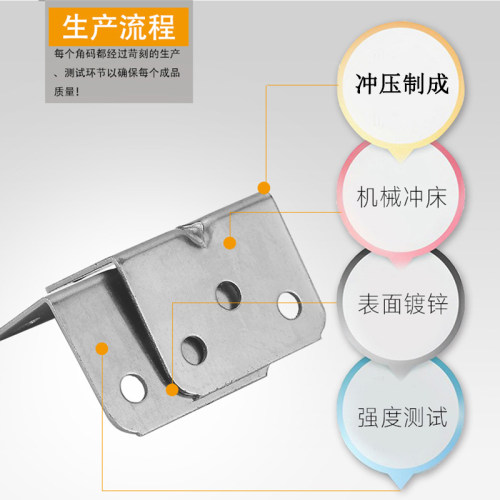 木板固定件角码铁角码角铁九十度直角码桌椅连接件家俱五金小配件