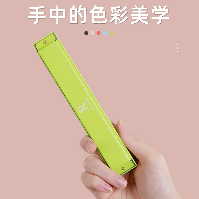 口琴24孔复音C调成人初学者学生儿童入门自学口风琴可刻字乐器