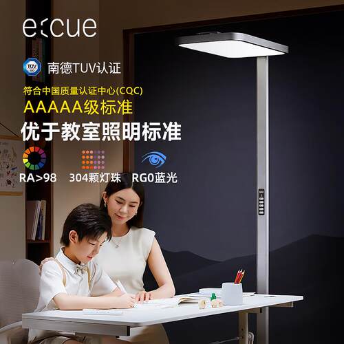 e:cue立式护眼灯大路灯5A级落地灯儿童学习专用全光谱大陆灯EPro