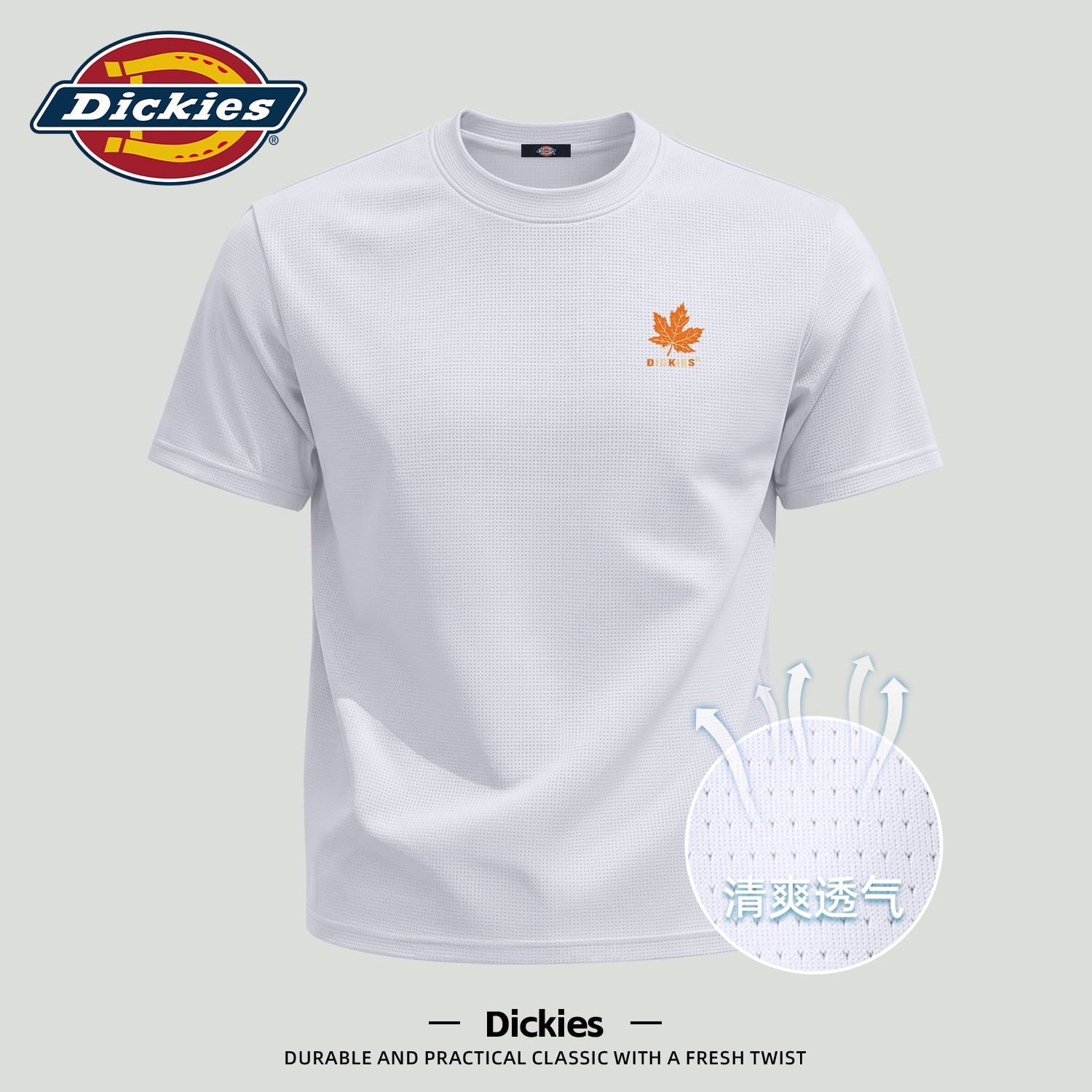 Dickies冰感皮短袖T恤男生