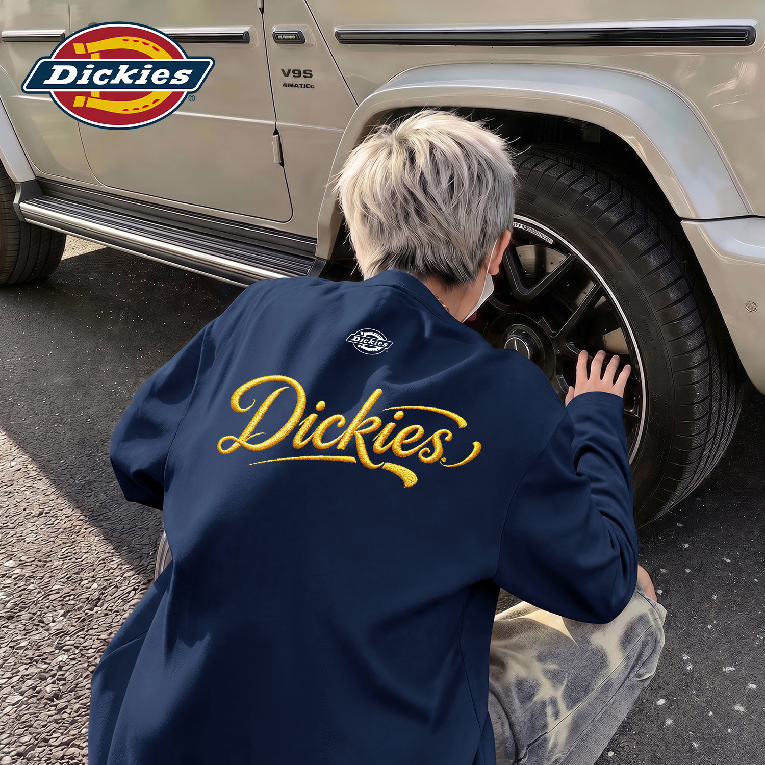 Dickies美式潮牌纯棉长袖男士T恤