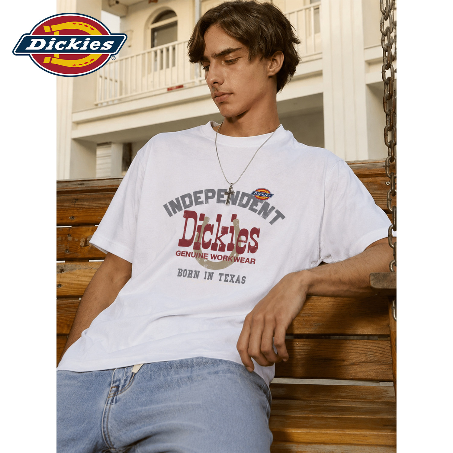Dickies复古印花短袖T恤男生