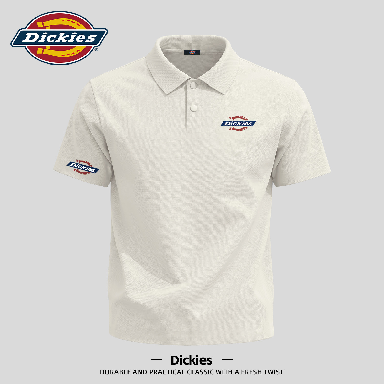 Dickies青少年潮流短袖男款2026夏季新款百搭POLO衫凉感舒适上衣