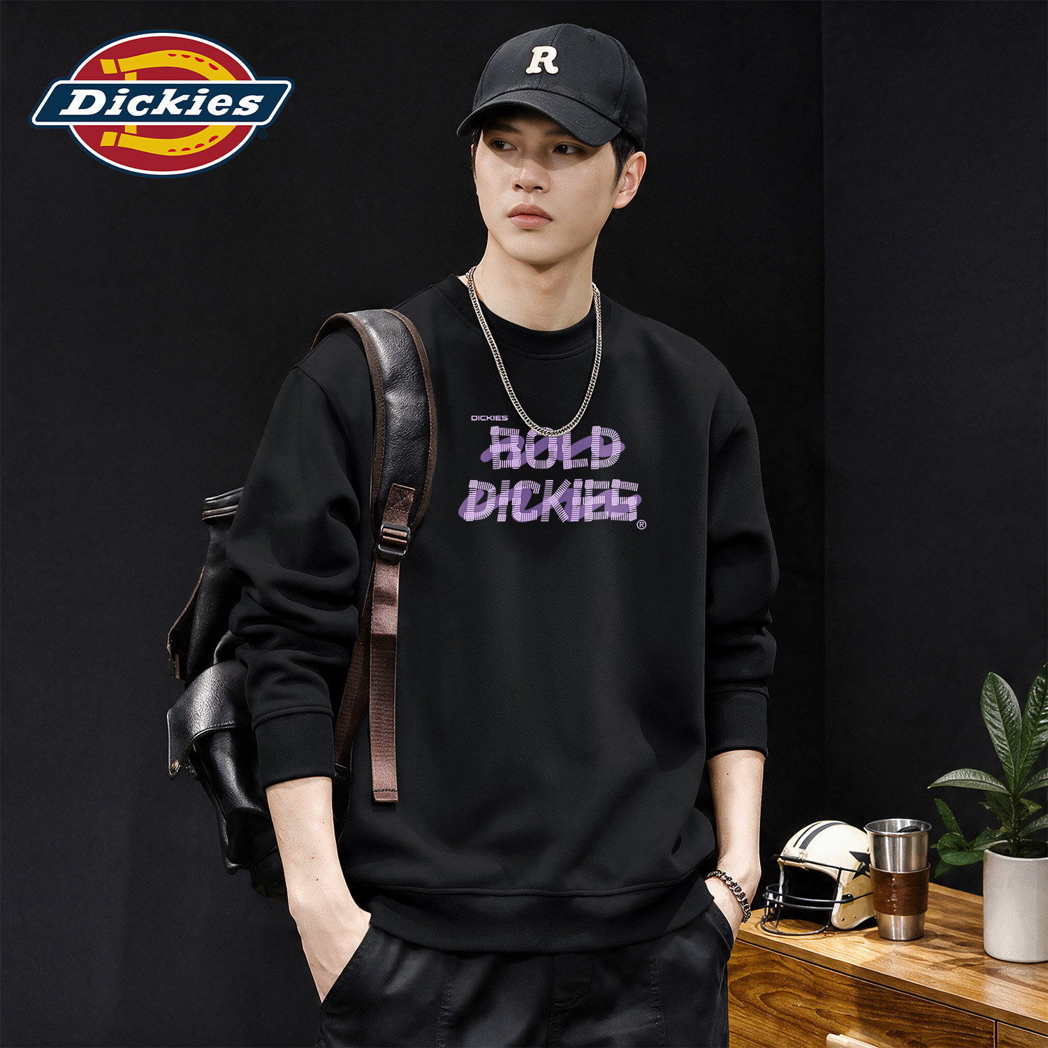 Dickies圆领卫衣男款2026秋季新
