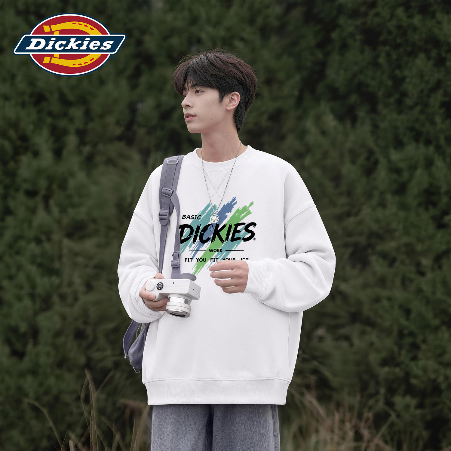 Dickies街头感撞色字母上衣男款