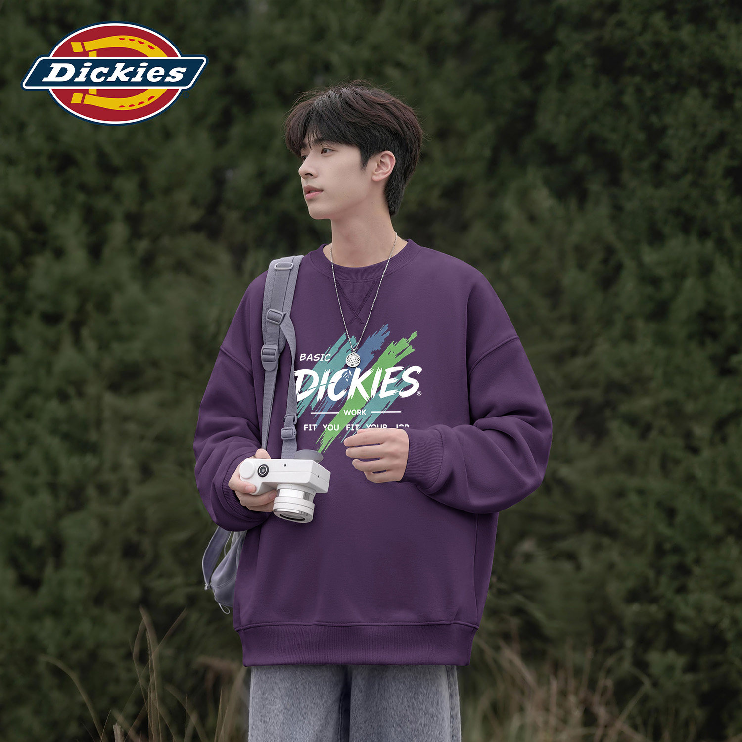 Dickies韩系街头潮牌圆领卫衣男