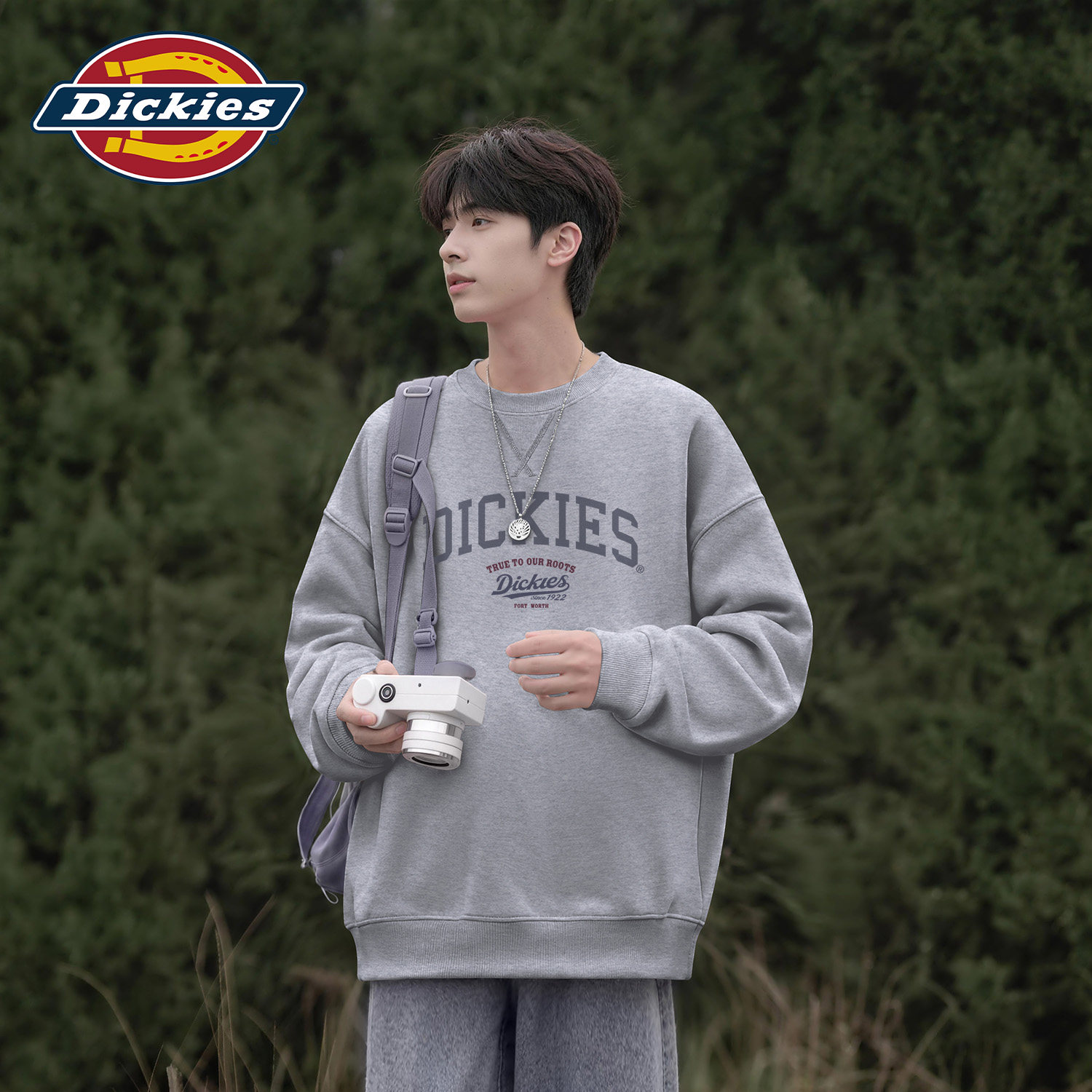 Dickies正品圆领卫衣男2026秋季