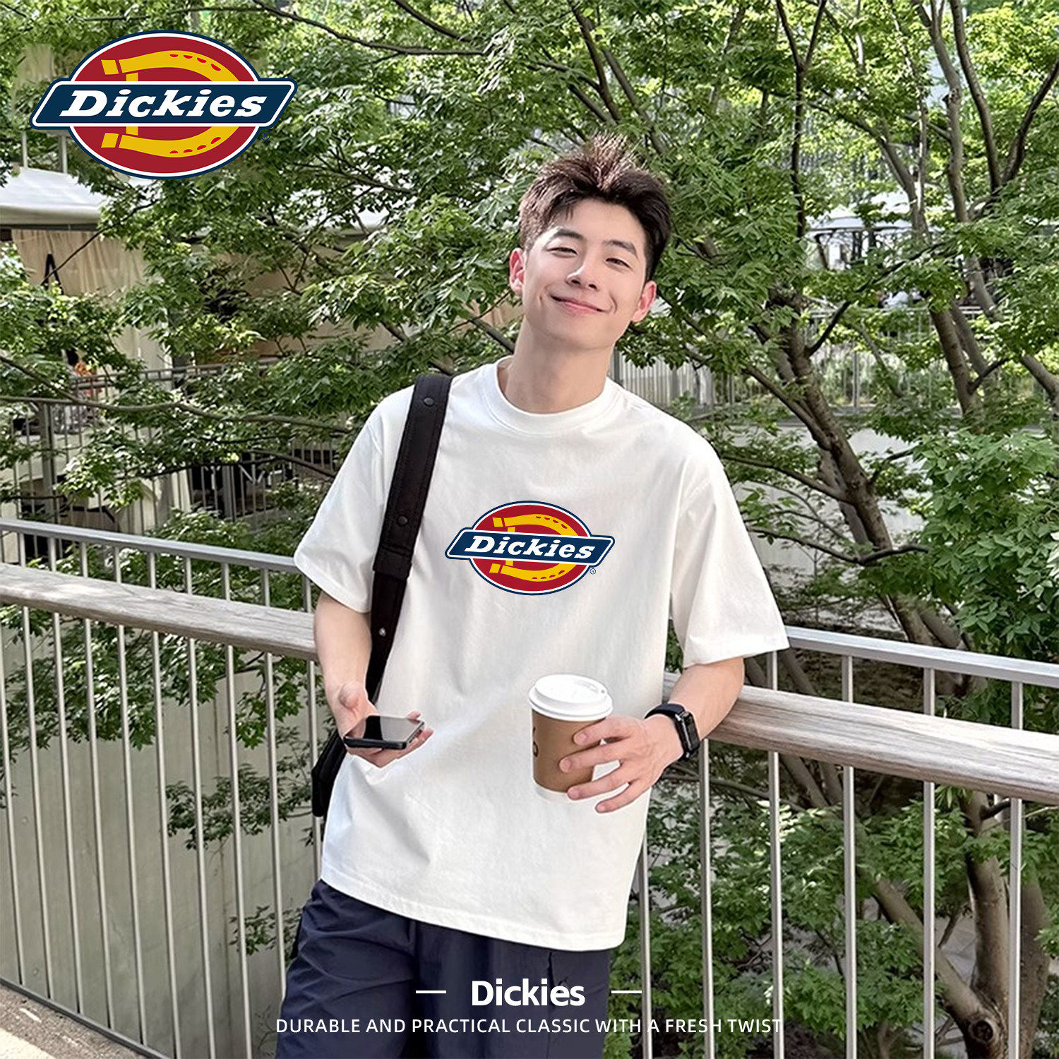 Dickies纯棉短袖T恤男士2026夏新款潮流美式重磅宽松休闲百搭半袖
