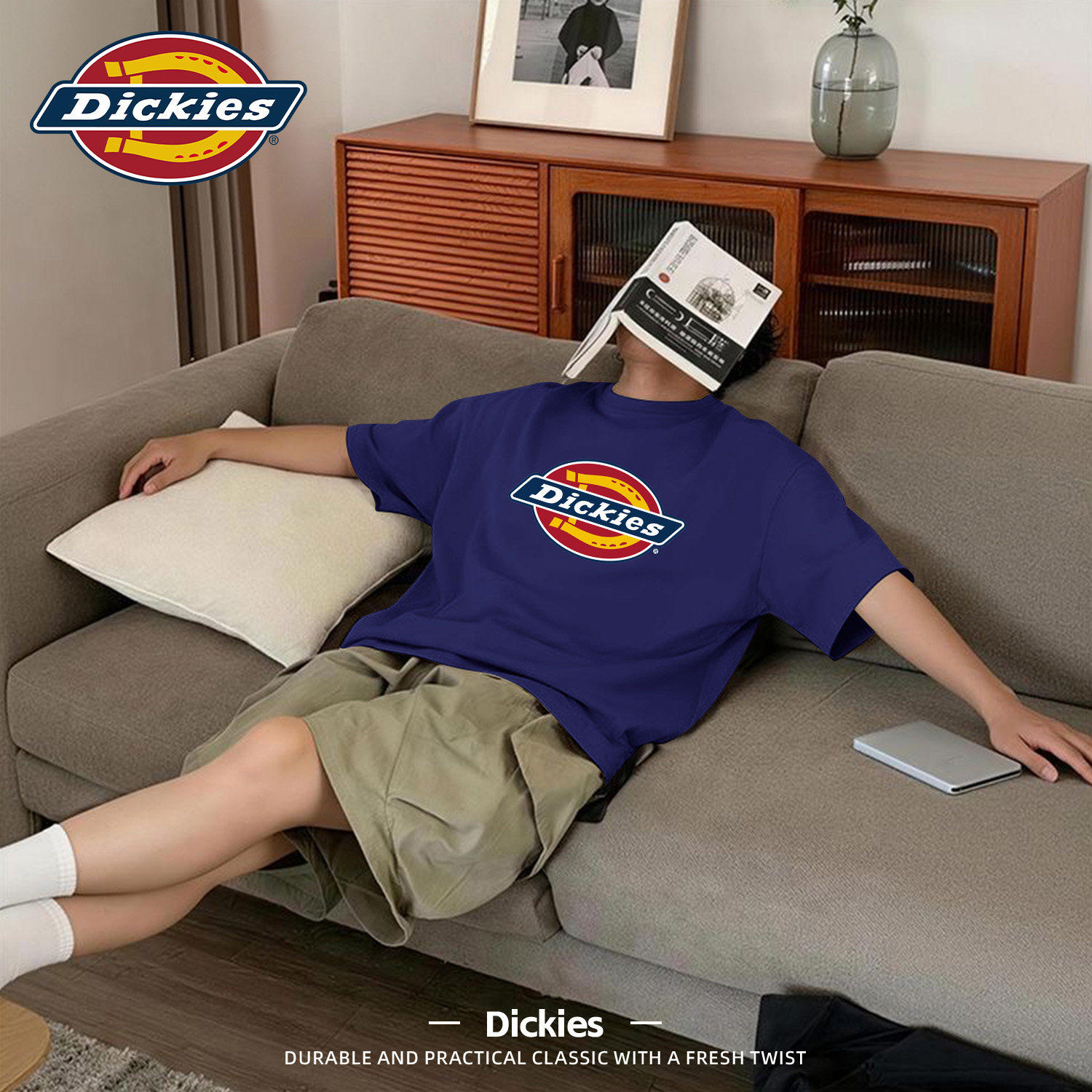 Dickies重磅纯棉短袖T恤男女同款2026新款夏季美式高街情侣装体恤