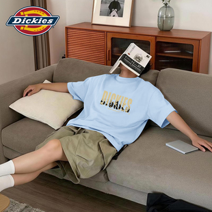 Dickies高支数纯棉短袖T恤男生2026夏季新款美式休闲高街半袖上衣