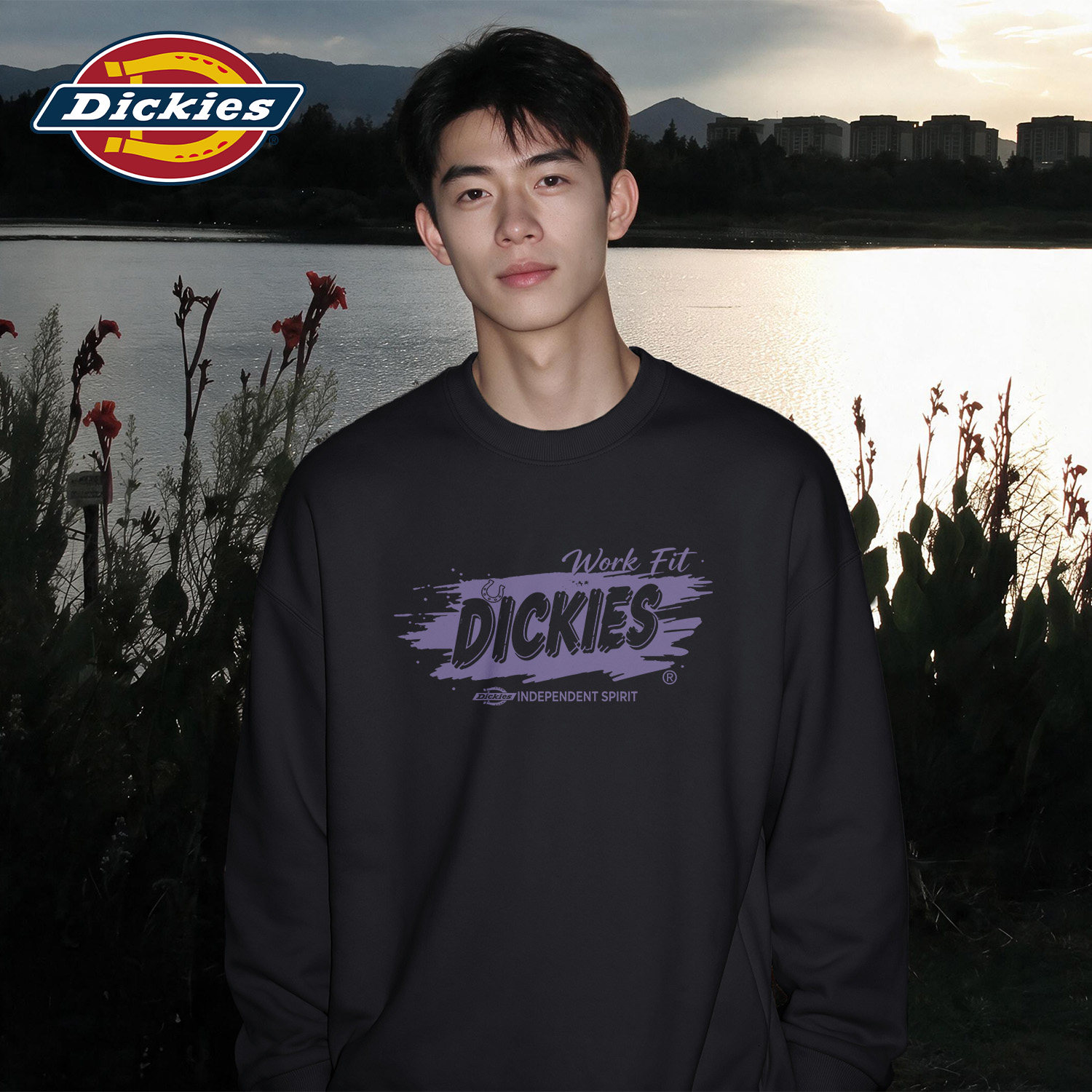 Dickies男士街头圆领卫衣打底衫