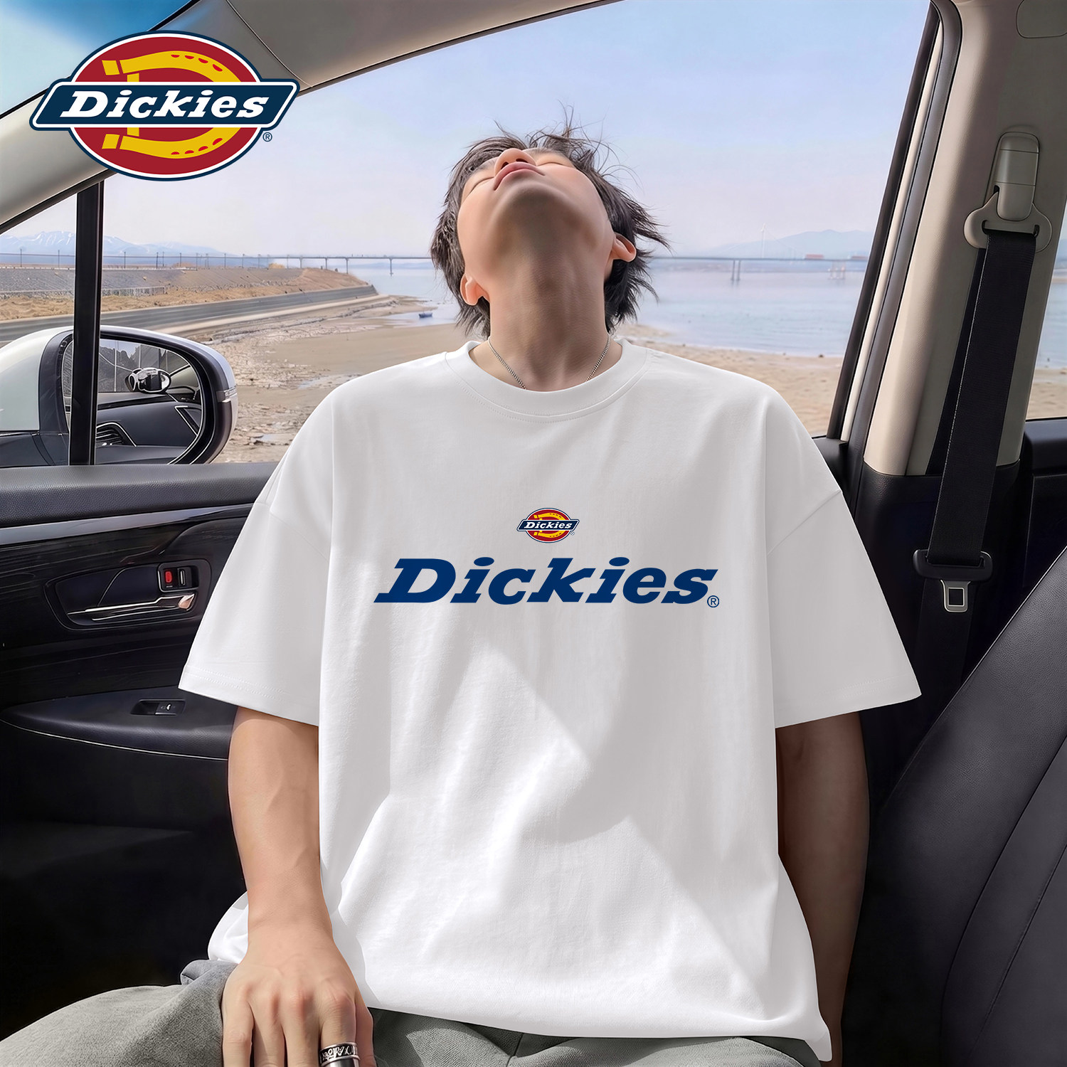 Dickies白色短袖T恤男