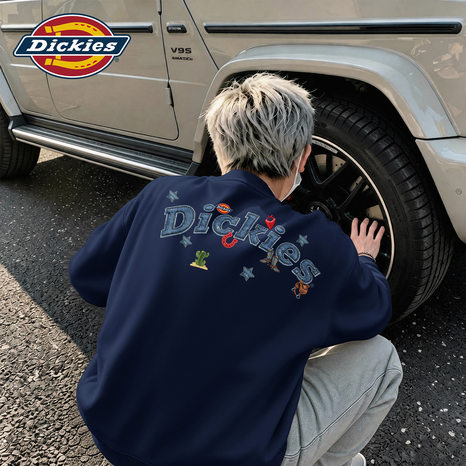 Dickies休闲圆领卫衣男