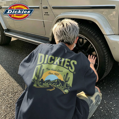 Dickies深灰色纯棉短袖T恤男生20