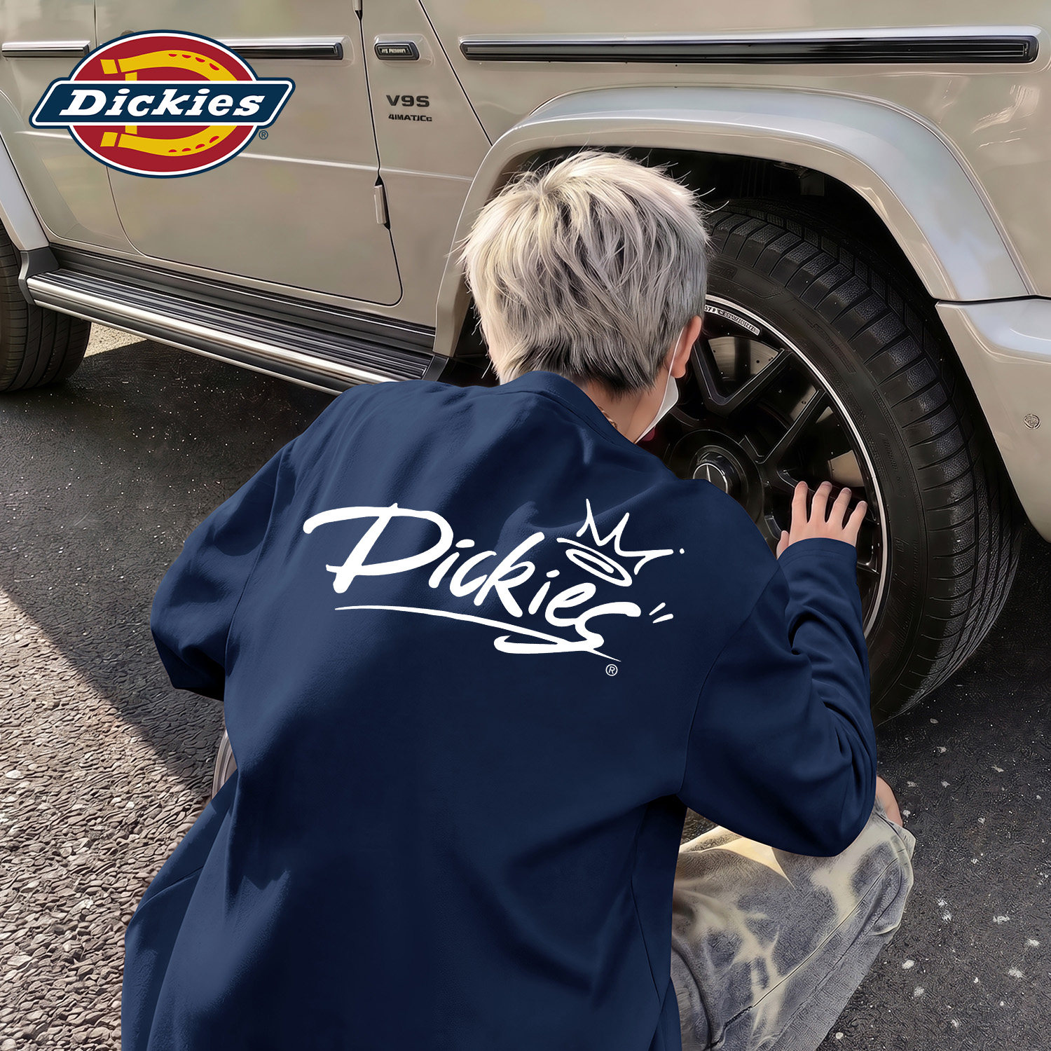 Dickies韩系男款街头感长袖T恤男