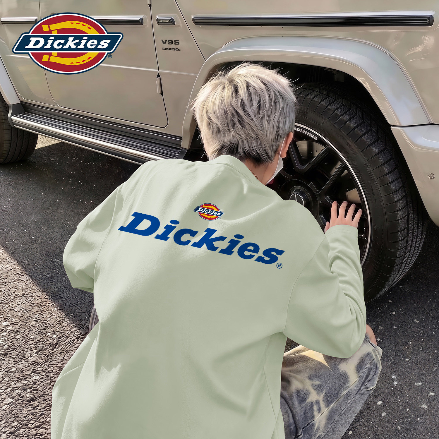 Dickies韩系高街男复古纯棉长袖