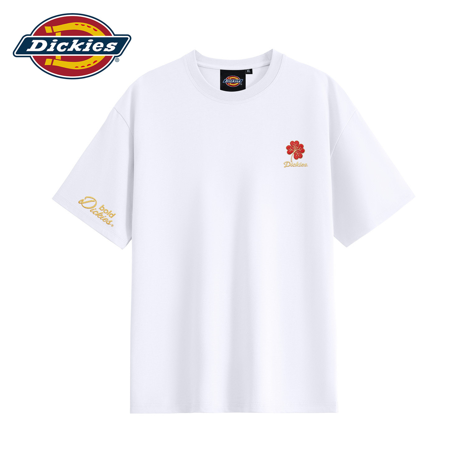 Dickies白色纯棉短袖T恤男生
